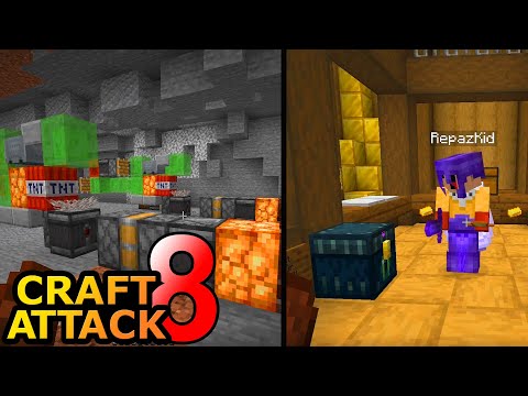 Chefstrobel baut einen Redstone Tunnelbohrer + Wettkampf mit Repaz! - Minecraft Craft Attack 8 #45