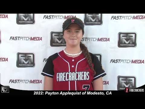 2022 Payton Applequist Slapper, Third Base and Shortstop Softball Skills Video - Norcal Firecrackers