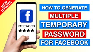 How To Generate Multiple Facebook Temporary Password | Facebook New Update | Sourin Mitra