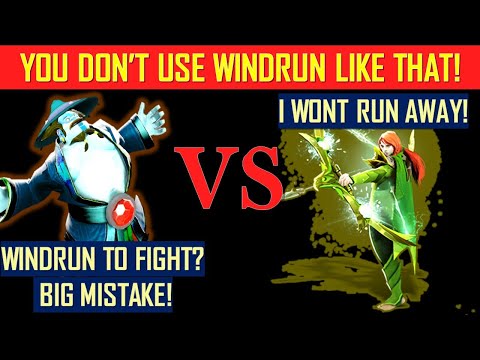 Storm Spirit vs Windranger - When you don't use Windrun WISELY..