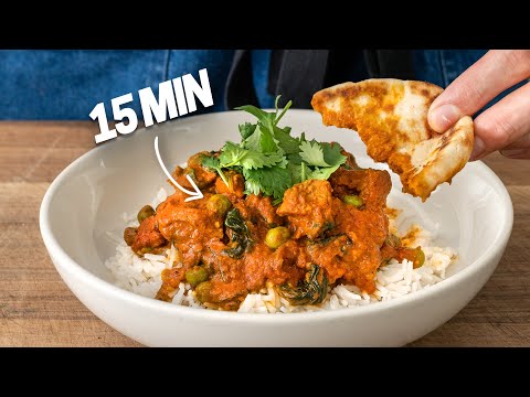 15-Minute Indian Chicken Curry Using a Food Processor Trick for the Aromatic Base