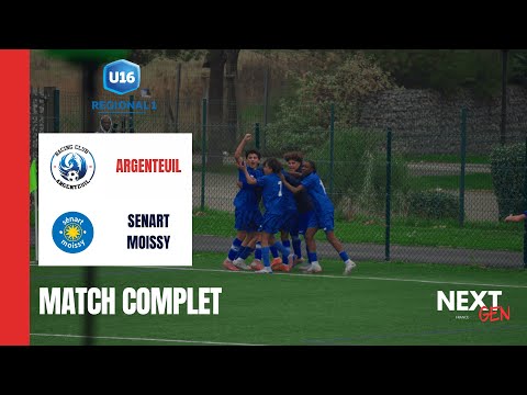MATCH COMPLET | RC Argenteuil vs Sénart Moissy  | U16 R1 - Poule Unique
