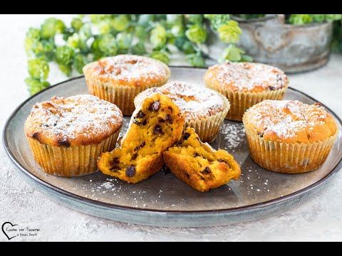 Muffin alla zucca e cioccolato