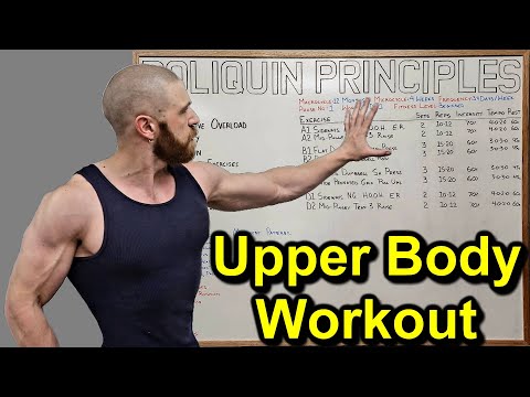 Charles Poliquin Inspired UPPER BODY WORKOUT to Burn Fat & Build Muscle: P4D1 Chest and Back Workout