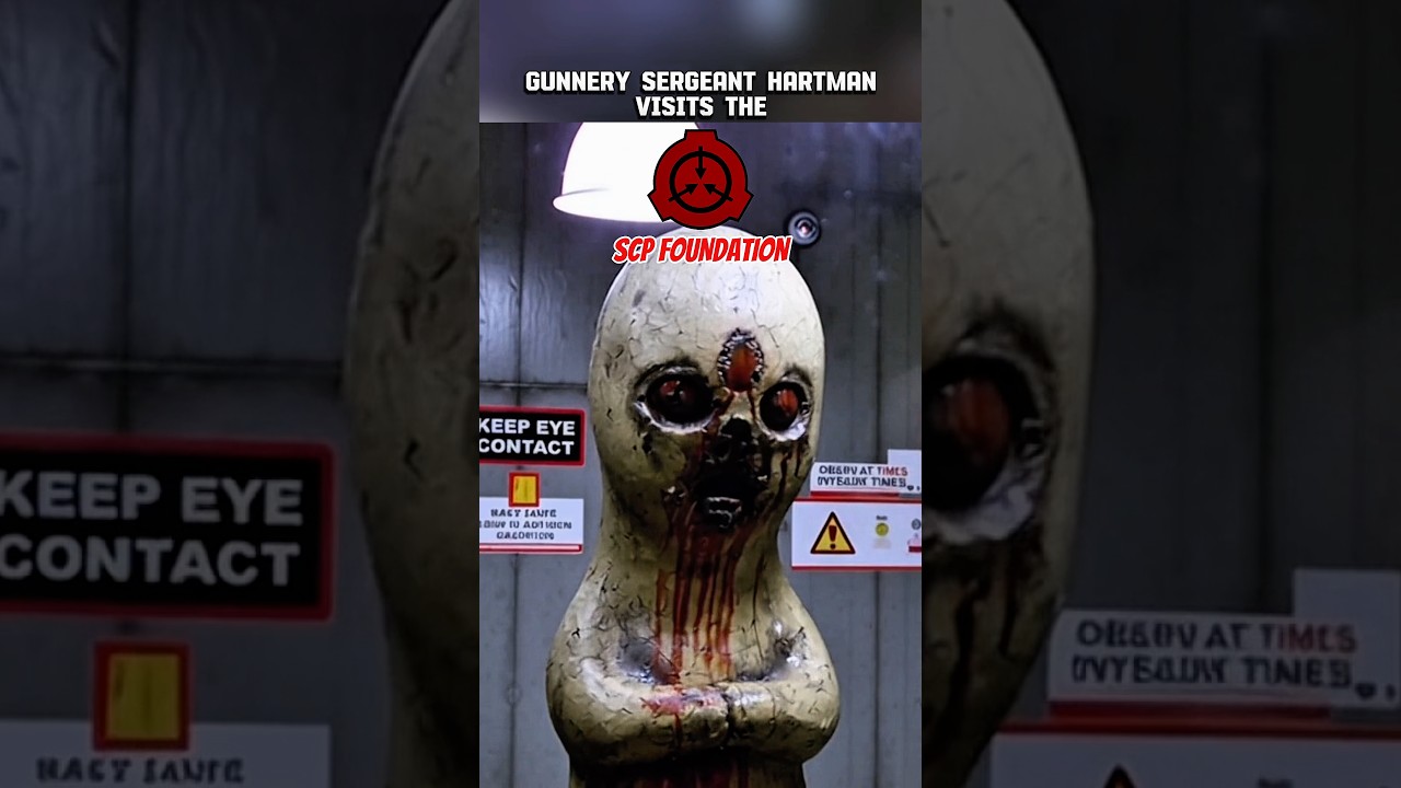 Gunnery Sergeant Hartman Yells at SCP-173 Euclid 😳🗿💥 #FullMetalJacket #SCP #SCPFoundation