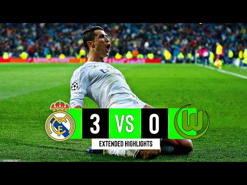 Real Madrid x Wolfsburg | 3-0 | Extended Highlights & Goals | UCL 2016