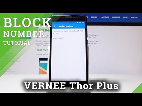 How to Block Number in VERNEE Thor Plus - Create Blacklist