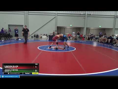 100 Lbs Quarterfinals (8 Team) - Lawson Eller, Minnesota Gold Vs Angelo Reyes, Texas B Caa4