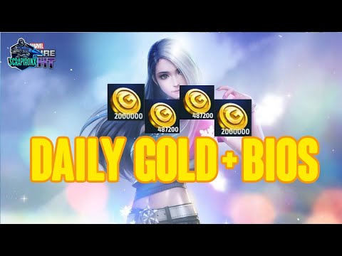 Marvel Future Fight Daily Gold Farming + Biometrics Farming