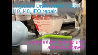 Frigidaire Dishwasher Repair i20, i40, iFO codes - EASY- Cheap - Success!