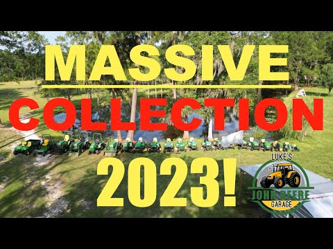 John Deere Garden Tractor MASSIVE Collection- 2023- Over 20 machines!