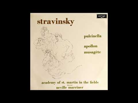 Igor Stravinsky : Pulcinella Suite, arranged from the ballet (1920 arr. ca. 1922 rev. 1947)