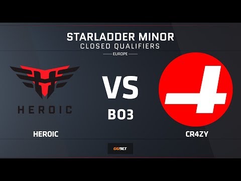 [EN] Heroic vs CR4ZY | Map 1 – Dust 2 | Europe Minor Closed Qualifier – StarLadder Major 2019