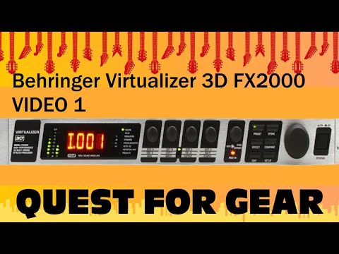Behringer Virtualizer 3D FX2000 Multi-Engine FX  Video 1/2
