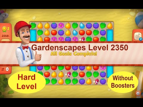 Gardenscapes Level 2350 - [2021] [HD] solution of Level 2350 on Gardenscapes [No Boosters]