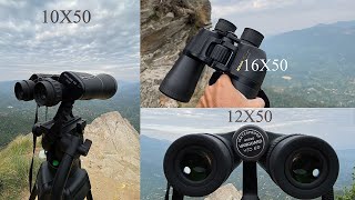 Celestron 10x50 vs Vanguard 12x50 vs Nikon 16x50 - Which Binoculars is the BEST!