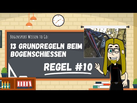 Grundregeln des Bogensports No. 10 - Comic für mehr Sicherheit beim Bogensport #archery