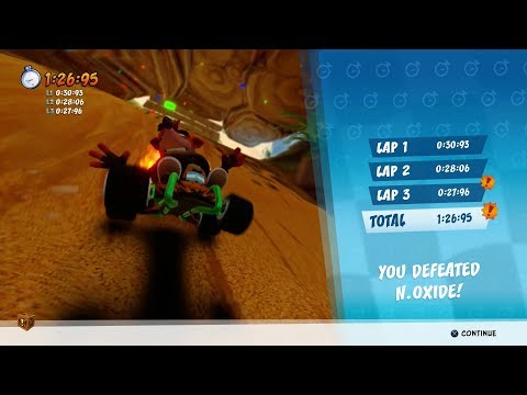 CTR Nitro Fueled - Oxide Time Trial #1: Crash Cove (1:26:95)