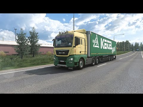 Euro Truck Simulator 2 | ETS2 1.45 | MAN TGX Euro 6 | Promods Map | Pori (FIN) to Lulea (S)