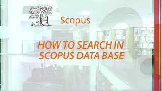 How to search in Scopus database ?