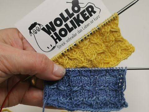 knitting fake braids