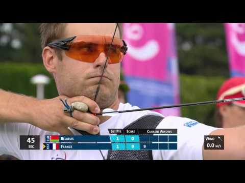 Belarus v France – Recurve Mixed Team Bronze Final Wroclaw 2