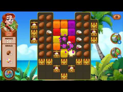 Lost Island Blast Adventure Level 1827 NO BOOSTERS - A S GAMING ✔️