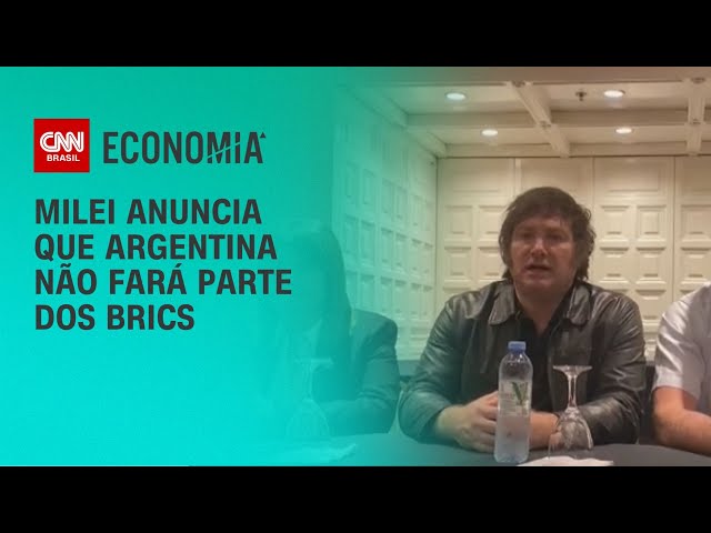 Milei anuncia que Argentina não fará parte dos Brics | BRASIL MEIO-DIA