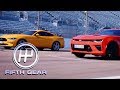 Ford Mustang V8 GT VS Chevrolet Camaro V8 - The Drag Race! | Fifth Gear
