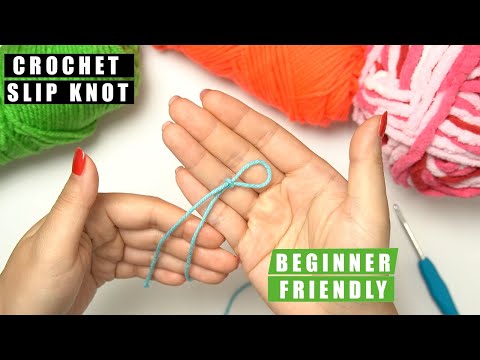 How to Make a Slip Knot in Crochet and Chain Stitch | For Beginners