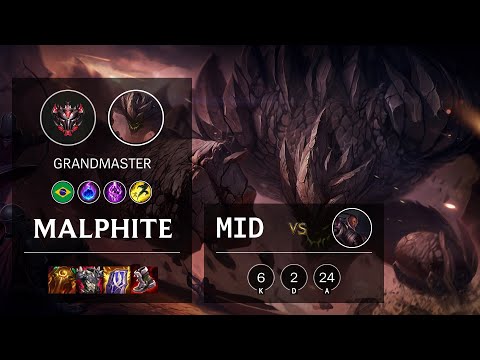 Malphite Mid vs Lucian - BR Grandmaster Patch 11.6