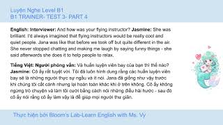 B1 Trainer  Test 3  Part 4 Transcript