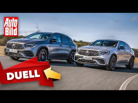 Mercedes-AMG GLA 45 S vs. GLC 63 S (2021) | Das Duell der Power-SUVs | Test mit Stefan Novitski
