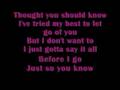 Just so you know jesse mccartney Lyrics