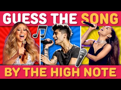 GUESS THE SONG BY THE HIGH NOTE 🎤 🎶 | Music Quiz