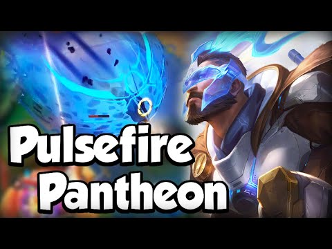 PULSEFIRE PANTHEON GAMEPLAY (0 DEATH) - BUILD & RUNES - WILD RIFT