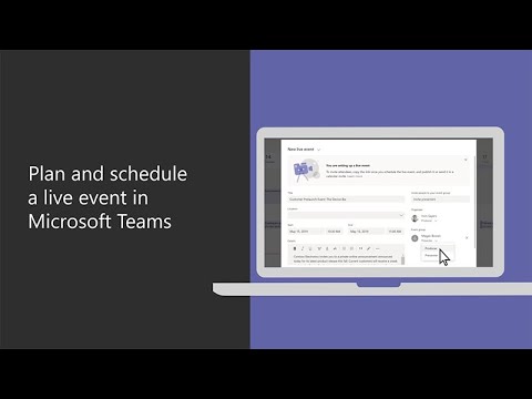 How to plan and schedule a live event in Microsoft Teams