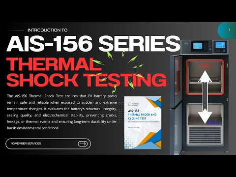 Thermal Shock Test Explained |AIS-156| Series Part 2 | EV Battery Hot–Cold Cycling