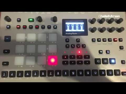 Hands on the analog rytm mk2  (MnMl/Techno)