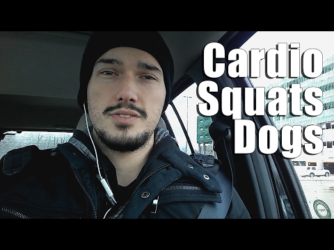 Snow Cardio, Light Squats, and Walking Dogs | VLOG
