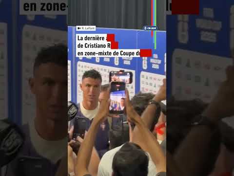 🥲 La dernière apparition de Cristiano Ronaldo en zone mixte de Coupe du monde #ronaldo #cdm2026