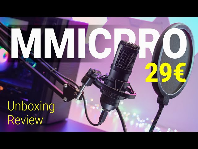Vídeo relacionado con Mars Gaming MMICPRO, Micrófono Profesional USB para Streaming, ASMR, Condensador Cardioide, 196Khz/24-bit, Brazo Mecánico, Doble Filtro, Kit 5 en 1, Plug & Play