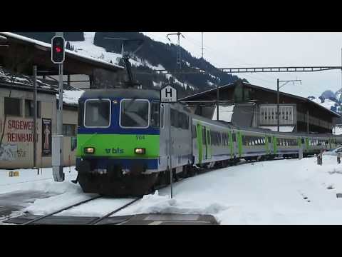Switzerland: BLS Class 420s at Erlenbach im Simmental on the Interlaken - Zweisimmen route