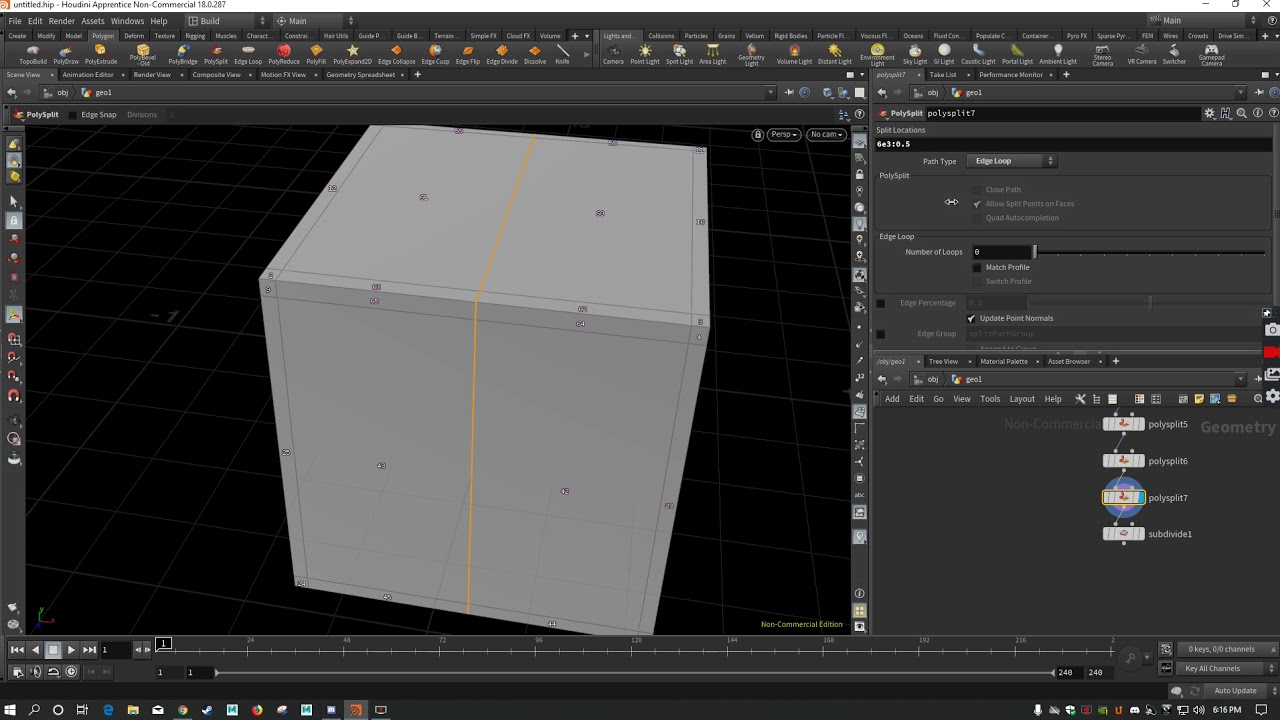EdgeLoop in Houdini 18 Tutorial