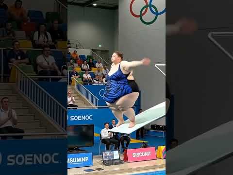 Fat women jumping in the pool 😲😲😳😳#shorts #funny