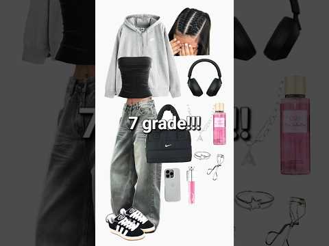 ✅️Outfits from 0 - 7 grade✅️ #preppy #cute #aesthetic #fashion #shortvideo #trending #outfit #grade