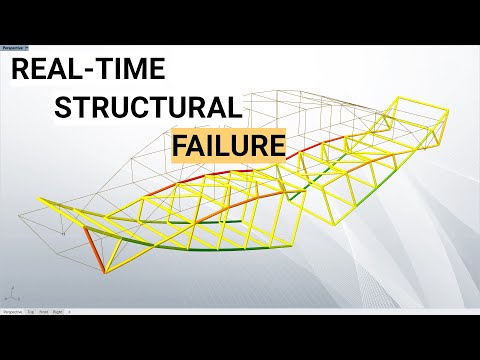 Real Time Structural Failure Visualising Collapse Using A Physics Engine With Grasshopper