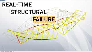 Real-time structural failure. Visualising collapse using a physics engine with grasshopper.