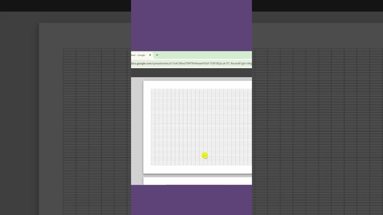 Print a blank spreadsheet with gridlines google sheets  #googlesheets #spreadsheettips