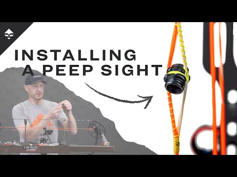 Bow Build Pt. 3 - How To Install A Peep Sight